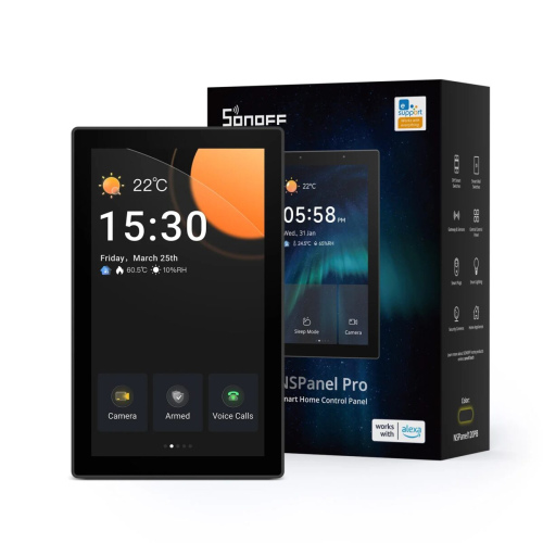 Panel de Control WiFi Zigbee y Matter – Sonoff NSPanel Pro 120 Type